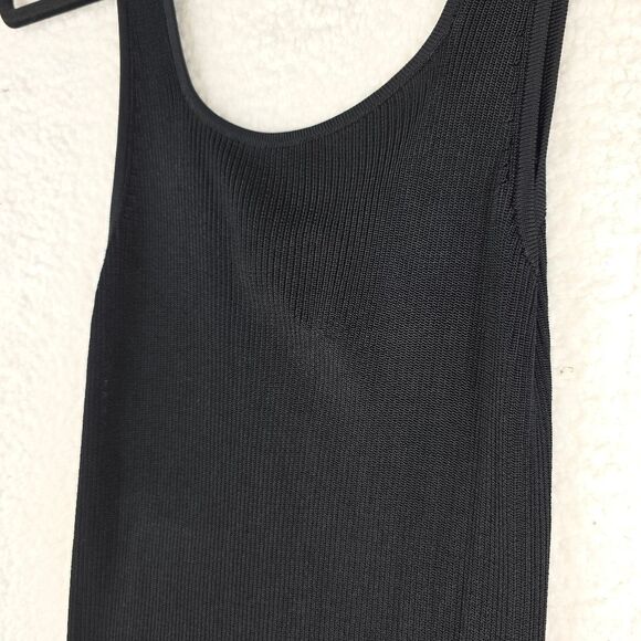 Madewell Soft Ribbed Sweater-Knit Tank Top Scoop Neck 100% Viscose Black Sz XS - Picture 11 of 12